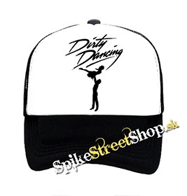 DIRTY DANCING - Logo - čiernobiela sieťkovaná šiltovka model "Trucker"