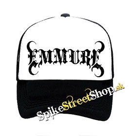 EMMURE - Logo - čiernobiela sieťkovaná šiltovka model "Trucker"