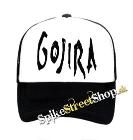 GOJIRA - Logo - čiernobiela sieťkovaná šiltovka model "Trucker"