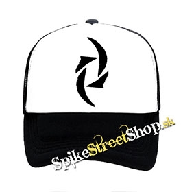 HALESTORM - Znak - čiernobiela sieťkovaná šiltovka model "Trucker"