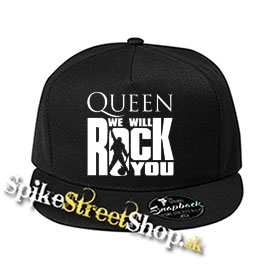 QUEEN - We Will Rock You - čierna šiltovka model "Snapback"