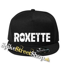 ROXETTE - Logo - čierna šiltovka model "Snapback"