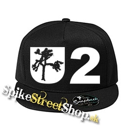 U2 - Logo - čierna šiltovka model "Snapback"