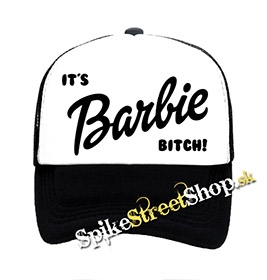 ITS BARBIE BITCH - Logo - čiernobiela sieťkovaná šiltovka model "Trucker"