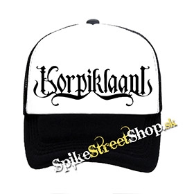 KORPIKLAANI - Logo - čiernobiela sieťkovaná šiltovka model "Trucker"