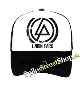 LINKIN PARK - Concentric - čiernobiela sieťkovaná šiltovka model "Trucker"