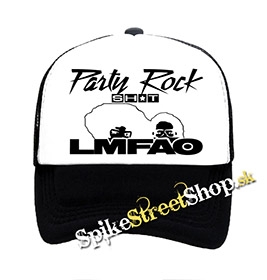 LMFAO - Party Rock - čiernobiela sieťkovaná šiltovka model "Trucker"