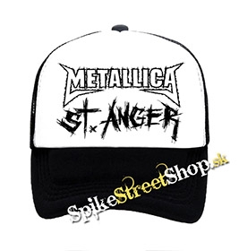 METALLICA - St Anger - čiernobiela sieťkovaná šiltovka model "Trucker"