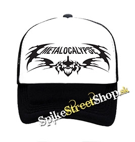 METALOCALYPSE - Logo - čiernobiela sieťkovaná šiltovka model "Trucker"