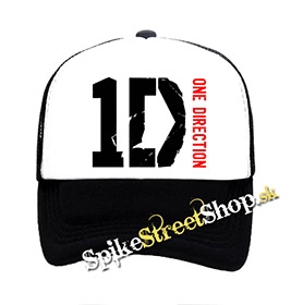 ONE DIRECTION - Logo - Motiv 2 - čiernobiela sieťkovaná šiltovka model "Trucker"