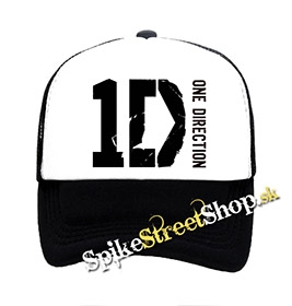 ONE DIRECTION - Logo - čiernobiela sieťkovaná šiltovka model "Trucker"
