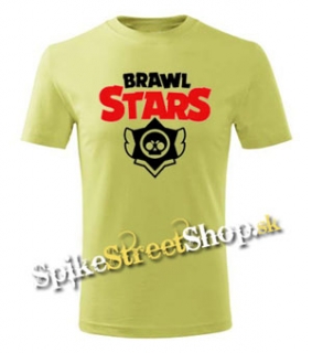 BRAWL STARS - Logo - jemnezelené pánske tričko
