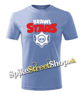 BRAWL STARS - Logo - Nebeské modré pánske tričko