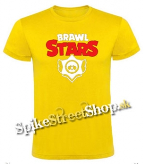 BRAWL STARS - Logo - žlté pánske tričko