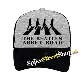 BEATLES - Abbey Road Silhouette - šedočierna sieťkovaná šiltovka model "Trucker"