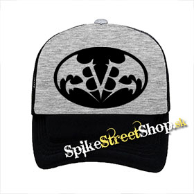 BLACK VEIL BRIDES - Batman Logo - šedočierna sieťkovaná šiltovka model "Trucker"