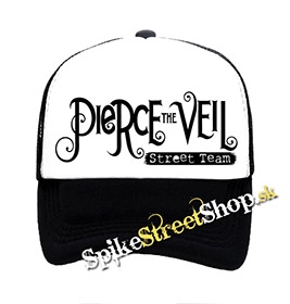 PIERCE THE VEIL - Logo - čiernobiela sieťkovaná šiltovka model "Trucker"