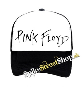 PINK FLOYD - Logo - čiernobiela sieťkovaná šiltovka model "Trucker"