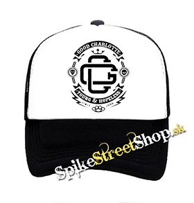 GOOD CHARLOTTE - Crest - čiernobiela sieťkovaná šiltovka model "Trucker"