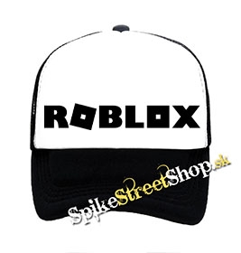 ROBLOX - Logo Symbol Black - čiernobiela sieťkovaná šiltovka model "Trucker"