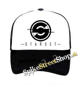 STARSET - Logo - čiernobiela sieťkovaná šiltovka model "Trucker"