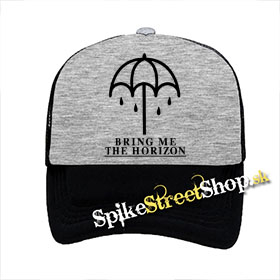 BRING ME THE HORIZON - Spirit - šedočierna sieťkovaná šiltovka model "Trucker"