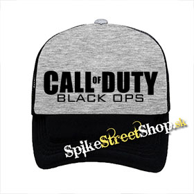 CALL OF DUTY - Black Ops - šedočierna sieťkovaná šiltovka model "Trucker"