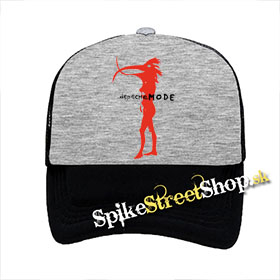 DEPECHE MODE - Walking In My - šedočierna sieťkovaná šiltovka model "Trucker"
