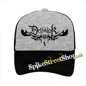 DETHKLOK - Logo - šedočierna sieťkovaná šiltovka model "Trucker"