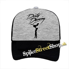 DIRTY DANCING - Time Of My Life - šedočierna sieťkovaná šiltovka model "Trucker"