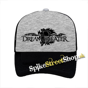 DREAMTHEATER - Logo - šedočierna sieťkovaná šiltovka model "Trucker"