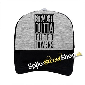 FORTNITE - Straight Outta - šedočierna sieťkovaná šiltovka model "Trucker"