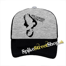 HOLLYWOOD UNDEAD - Dove And Gre - šedočierna sieťkovaná šiltovka model "Trucker"