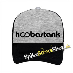 HOOBASTANK - Logo - šedočierna sieťkovaná šiltovka model "Trucker"