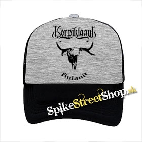 KORPIKLAANI - Finland - šedočierna sieťkovaná šiltovka model "Trucker"