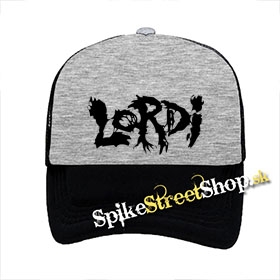 LORDI - Logo - šedočierna sieťkovaná šiltovka model "Trucker"