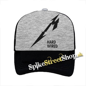 METALLICA - Hardwired Crest - šedočierna sieťkovaná šiltovka model "Trucker"