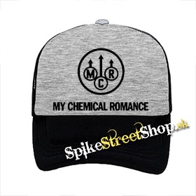 MY CHEMICAL ROMANCE - Logo - šedočierna sieťkovaná šiltovka model "Trucker"
