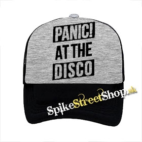 PANIC AT THE DISCO - Big Logo - šedočierna sieťkovaná šiltovka model "Trucker"