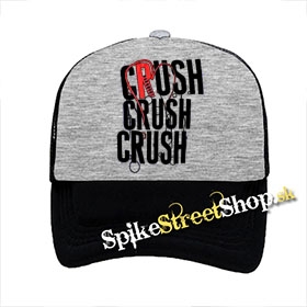 PARAMORE - Crush - šedočierna sieťkovaná šiltovka model "Trucker"