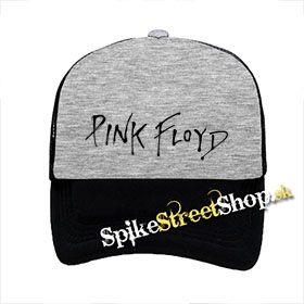 PINK FLOYD - Logo - šedočierna sieťkovaná šiltovka model "Trucker"