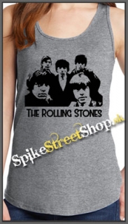 ROLLING STONES - Band Portrait - Ladies Vest Top - šedé