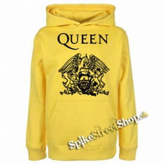 QUEEN - Logo - žltá pánska mikina