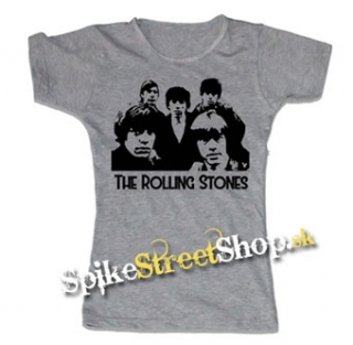 ROLLING STONES - Band Portrait - šedé dámske tričko