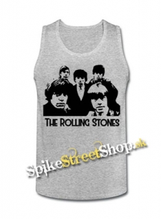 ROLLING STONES - Band Portrait - Mens Vest Tank Top - šedé