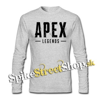 APEX LEGENDS - Logo - šedé pánske tričko s dlhými rukávmi