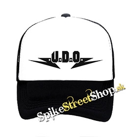 UDO - Logo - čiernobiela sieťkovaná šiltovka model "Trucker"