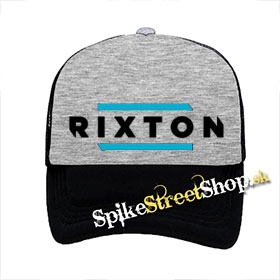 RIXTON - Logo - šedočierna sieťkovaná šiltovka model "Trucker"