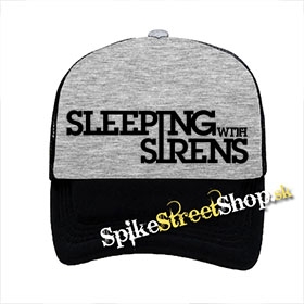 SLEEPING WITH SIRENS - Logo - šedočierna sieťkovaná šiltovka model "Trucker"