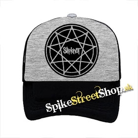 SLIPKNOT - Enneagram Full - šedočierna sieťkovaná šiltovka model "Trucker"